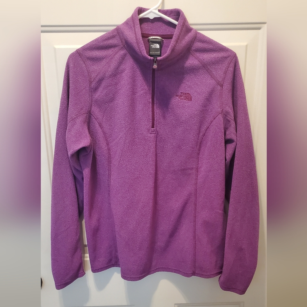 The North Face Women's Purple Quarter-Zip Fleece Pullover